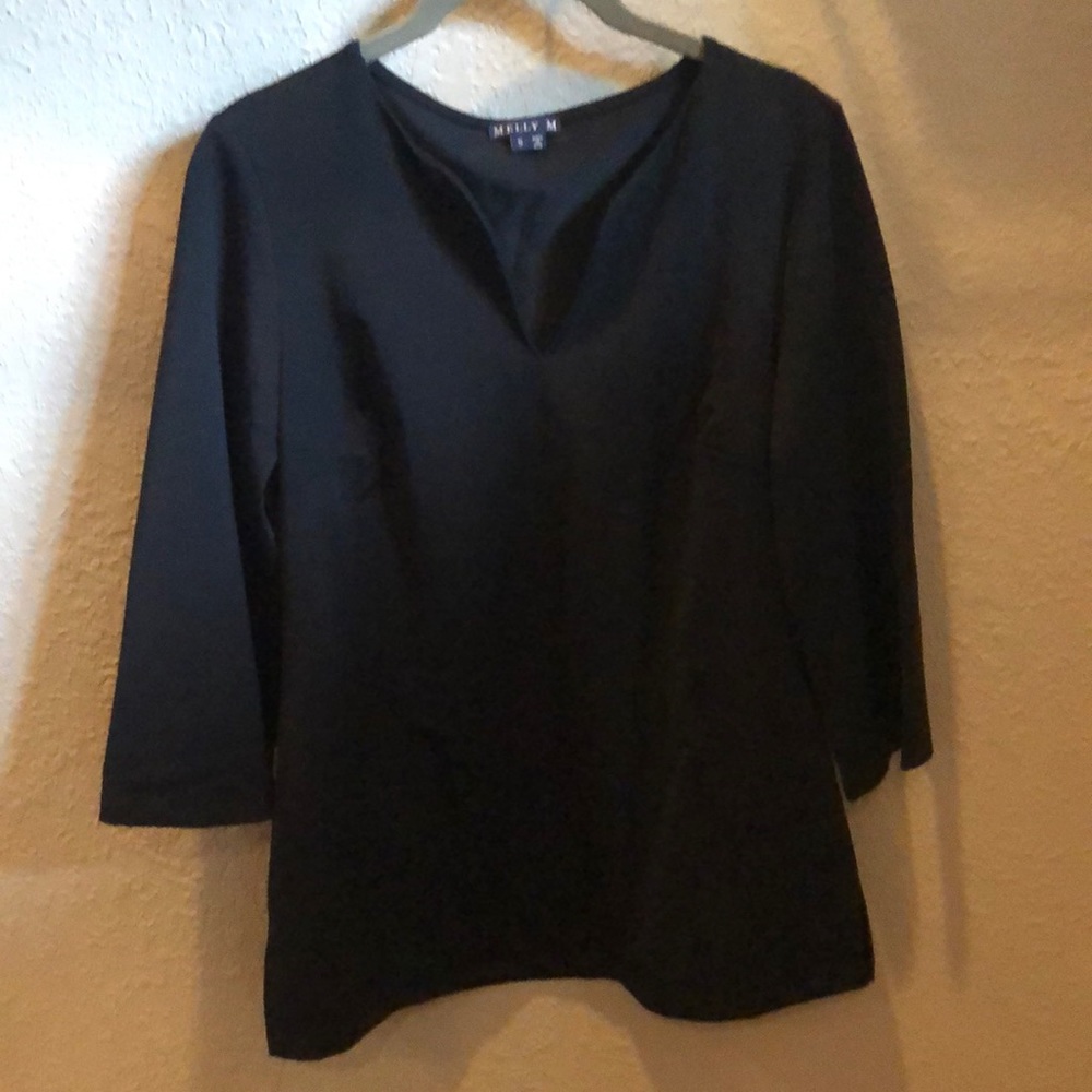 Black Melly M 3/4 Sleeve Shirt